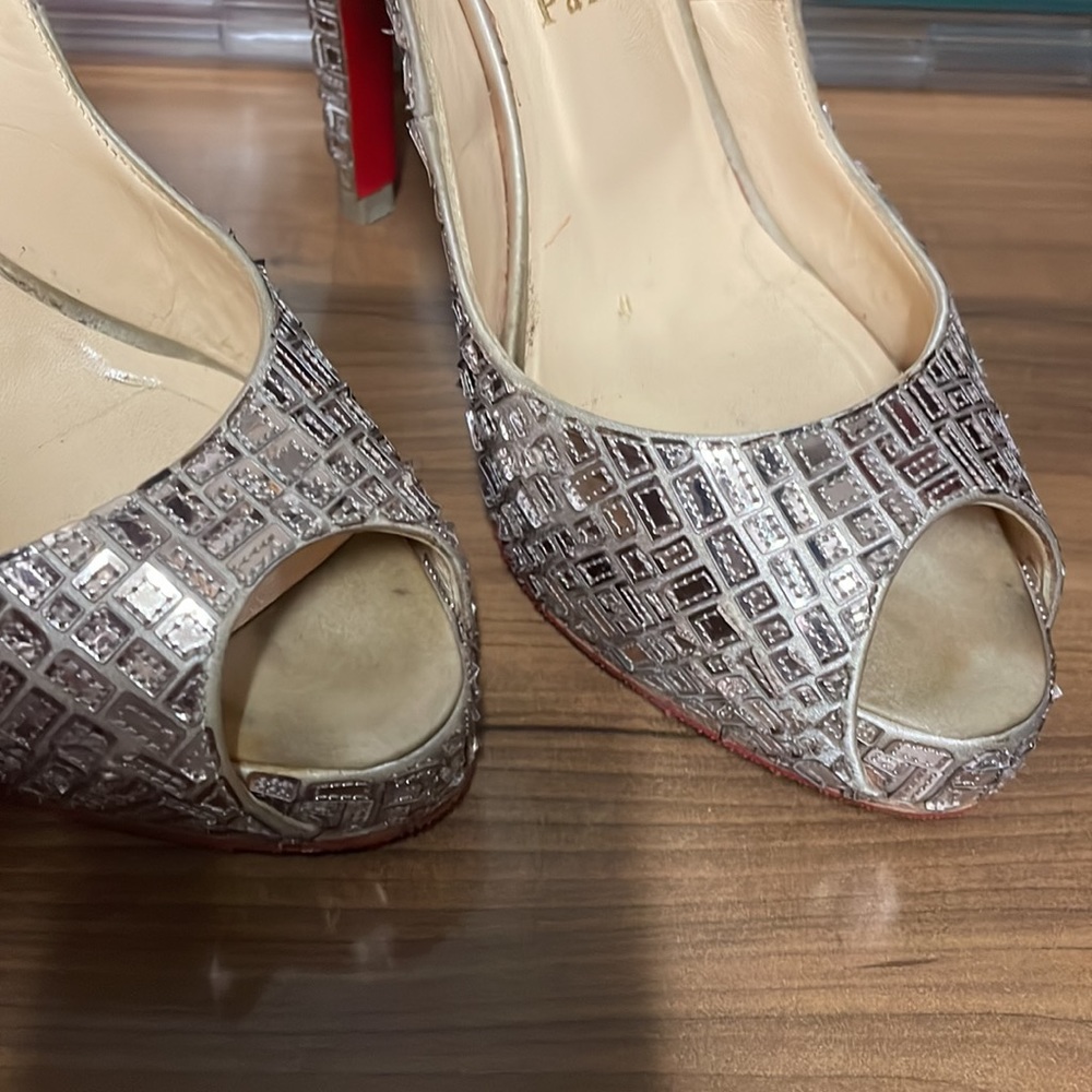 sparkly louboutin heels